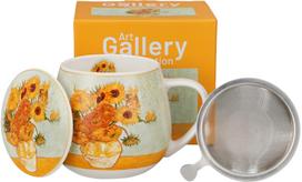 Puodelis su sieteliu Sunflowers by Van Gogh, 430 ml