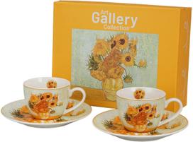 Espreso puodeliai Sunflowers by Van Gogh, 110 ml, 2 vnt.