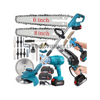 Akumuliatorinių įrankių rinkinys 4000W 4in1 Boxer, BX3408