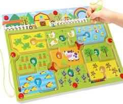 Interaktyvus žaidimas Montessori magnetinis labirintas Homcent