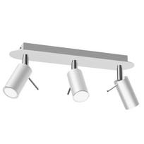 PRESTON WHITE/CHROME 3x mini GU10 lubinis šviestuvas