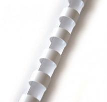 Plastikinės įrišimo spiralės, 51mm, 50vnt, baltos sp.