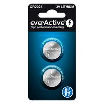 Ličio baterija mini everActive CR2025 - 2 vnt. pakuotėje.