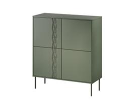 Cama 4D komoda TRESSE 100x40x110 matinė žalia