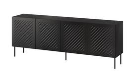 SIENA komoda 200x40x75 matinė juoda