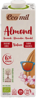 ECOMIL Almond Nature be cukraus, migdolų gėrimas, 1000 ml