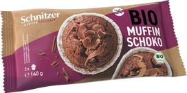 SCHNITZER Bio šokoladiniai, be gliuteno keksiukai, 140 g