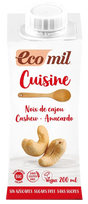 ECOMIL Cuisine Cashew anakardžių  kremas kulinarijai, 200 ml