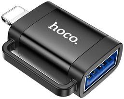 Adapteris OTG Lightning to USB A Hoco UA31A juodas