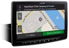 Alpine automobilio radijas ALPINE MULTIMEDIJOS KONSOLĖ SU NAVIGACIJA, 1 DIN 9 '' APPLE CarPlay/Android Auto, kemperiams/sunkvežimiams