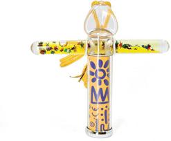 Svoora kaleidoskopas su tūbele, Geltoni raštai, 10 cm