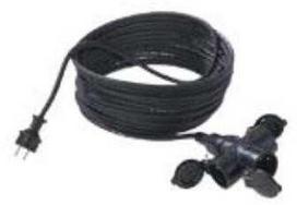 Bachmann BACHMANN Ilgintuvas 3G1,5mm2 juodas, 25m, H07RN-F guma/neoprenas 3 lizdų