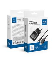 BLUE STAR kelioninis įkroviklis 2A 10W USB A + Micro USB TFK-TC-1100B juodas laidas