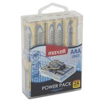 MAXELL šarminė baterija LR03, VERTĘ TURINTIS RINKINYS 24 vnt.