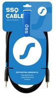 SSQ MIMI2 SS-1425 Mini Jack Stereo 3,5 mm kabelis - Mini Jack Stereo 3,5 mm 2 m juodas