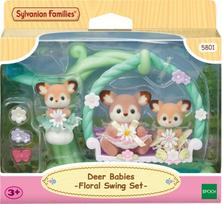 Sylvanian Families Mažyliai elniukai su gėlių sūpynėmis