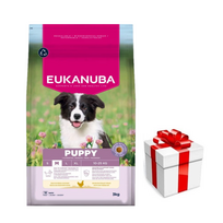 EUKANUBA Growing Puppy Medium Breed Chicken 3kg + Staigmena ŠUNIUI