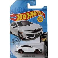 Kortelė 9/10!!! Hot Wheels Mainline Modeliukas 2018 Honda Civic Type R White Long Card (yra sandėlyje)
