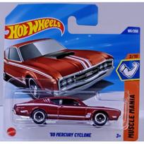 Hot Wheels Mainline Modeliukas 69 Mercury Cyclone Red Short card