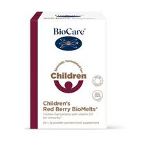 Biocare Gerųjų bakterijų ir vitamino D milteliai Children's Red Berry BioMelts 28x1g