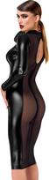 Noir Handmade Kink Royal F371 juoda matinė suknelė - XS