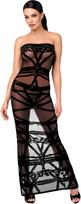 Noir Handmade Kink Royal F358 juoda permatoma suknelė - S