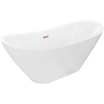 Mexen Lotos laisvai pastatoma vonia 160 x 75 cm, balta, valcuotas varinis perpylimas - 52051607700-65