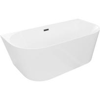 Mexen Oval Slim laisvai stovinti prie sienos vonia 170 x 80 cm, balta, juodas perpylimas - 52661708000-70