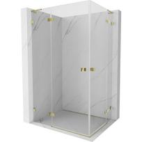 Mexen Lunar L Duo potinkinis dušas, kairysis 110 x 85 cm, skaidrus, auksinis - 834L-110L-085P-50-00