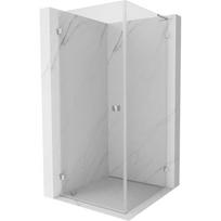 Mexen Lunar-B L pakabinamas dušo kambarys, kairysis 80 x 80 cm, skaidrus, chromas - 832L-080-080-01-00-L