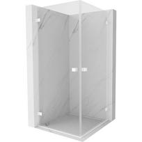 Mexen Lunar-B Duo pakabinamas dušo kabinas 100 x 100 cm, permatomas, baltas - 832-100L-100P-20-00