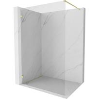 Mexen Lunar dušo sienelė Walk-in kairė 120 x 200 cm, skaidri 8 mm, šlifuotas auksinis - 830-120-000-55-00-L