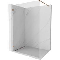 Mexen Lunar dušo sienelė Walk-in kairė 90 x 200 cm, permatoma 8 mm, rožinis auksas - 830-090-000-60-00-L