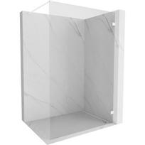 Mexen Lunar vonios sienelė Walk-in dešinė 100 x 200 cm, permatoma 8 mm, balta - 830-100-000-20-00-P