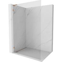 Mexen Lunar L dušo sienelė Walk-in kairė 120 x 200 cm, permatoma 8 mm, šlifuota varis - 830L-120-000-65-00-L