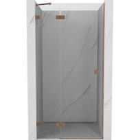 Mexen Lunar dušo durys atsidarančios kairės 75 cm, skaidrios, šlifuota varis - 834-075-000-65-00-L