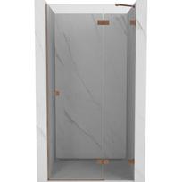 Mexen Lunar dušo durys, atidaromos dešinės 80 cm, skaidrios, šlifuotas varis - 834-080-000-65-00-P
