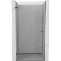 Mexen Lunar-B kairiosios pusės dušo durys, 80 cm, skaidrios, šlifuotas ginklų pilkas - 832-080-000-66-00-L