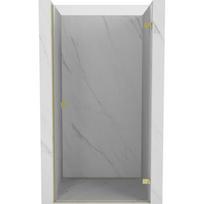 Mexen Lunar-B dešinės durys dušo kabinai 80 cm, permatomos, auksinės - 832-080-000-50-00-P