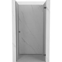 Mexen Lunar-B dešinės pusės dušo durys, 60 cm, skaidrios, šepetys pistoletas pilkas - 832-060-000-66-00-P