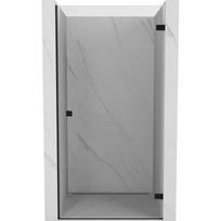 Mexen Lunar-B dešinės pusės dušo durys 60 cm, permatomos, juodos - 832-060-000-70-00-P