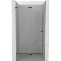 Mexen Lunar-F sulankstomos dušo durys, 85 cm, skaidrios, rožinio aukso spalvos - 836-085-000-60-00-L