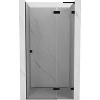 Mexen Lunar L dešiniųjų vonios durys 80 cm, skaidrios, juodos - 834L-080-000-70-00-P