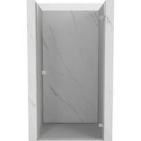 Mexen Lunar-B dešinės pusės dušo durys 60 cm, permatomos, šlifuotas nikelis - 832-060-000-97-00-P