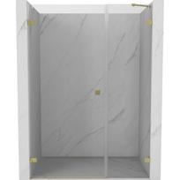 Mexen Lunar-B stumdomosios dušo durys kairės 120 cm, skaidrios, auksinės šlifuotos - 832S-120-050-55-00-L