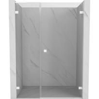 Mexen Lunar-B L atidaromos dušo durys, dešinės, 130 cm, skaidrios, baltos - 832SL-130-050-20-00-P