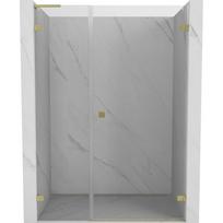 Mexen Lunar-B L dešinės pusės varstomos dušo durys 150 cm, skaidrios, auksinės šlifuotos - 832SL-150-050-55-00-P