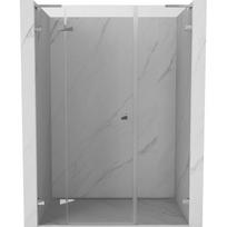 Mexen Lunar L pakabinamos durys, kairės, 160 cm, skaidrios, chromas - 834SL-160-050-01-00-L