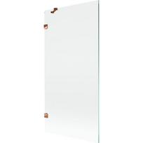 Mexen Lunar vienos durų vonios pertvara 90 x 150 cm, permatoma, rožinis auksas - 897-090-000-60-00