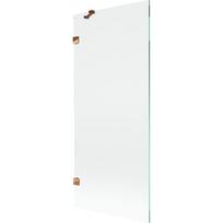 Mexen Lunar vonios ekrano 1-sparno 80 x 150 cm, permatomas, rožinis auksas - 897-080-000-60-00